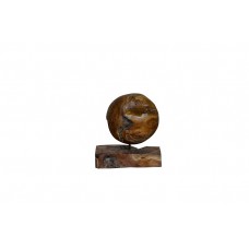 Teak Root World on a Stand 