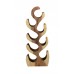  8 Bottle Sculpturer Wood Wine Rack 