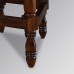 Saloon Bar Stool in Chestnut Colour & Oxblood Faux Leather