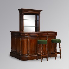 Solid Mahogany Bar – The Versailles Bar & Cabinet Set