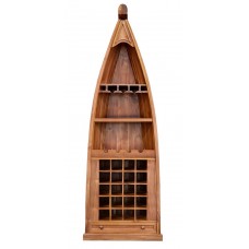 Solid Teak Dinghy Wine Bar