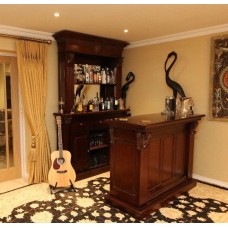 Chateaux Bar Cabinet Set - Chestnut Colour