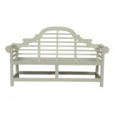 Teak Garden Bench - Lutyens 165cm - Pavilion grey